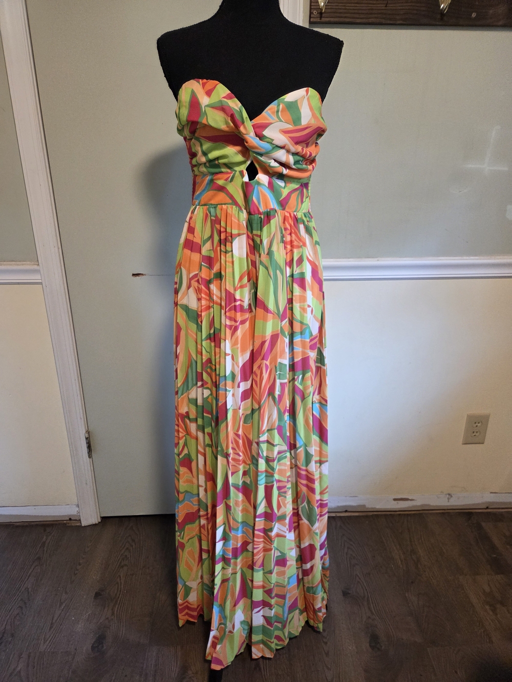 Flying Tomato Strapless Multicolor Floral Print Jumpsuit